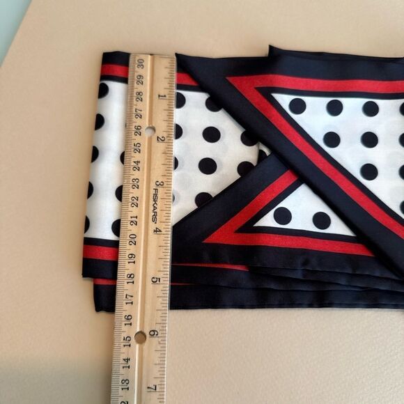 Polka Dot Silk Scarf P14 - Picture 3 of 4